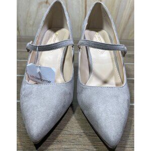 Liz Claiborne Womens LC Peak Memory Foam Heels w straps faux Suede  Size 6.5  M